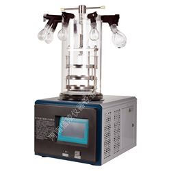 LGJ-10D小试多糖冻干粉压盖真空冻干机多歧管干燥机